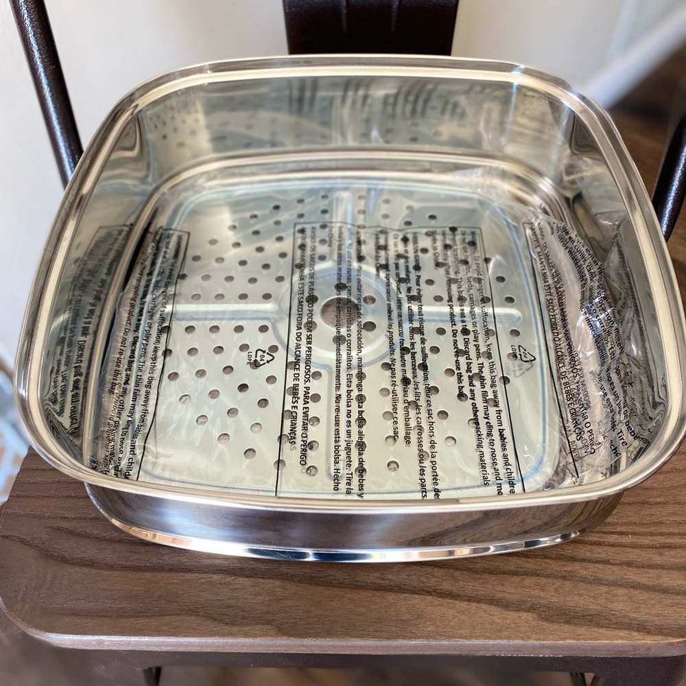 New Copper Chef 3 inch square extender ring steamer for 11 inch Cooper Chef pan